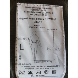 Nogawice dla pilarza marki DRWAL - 2 Klasa 1