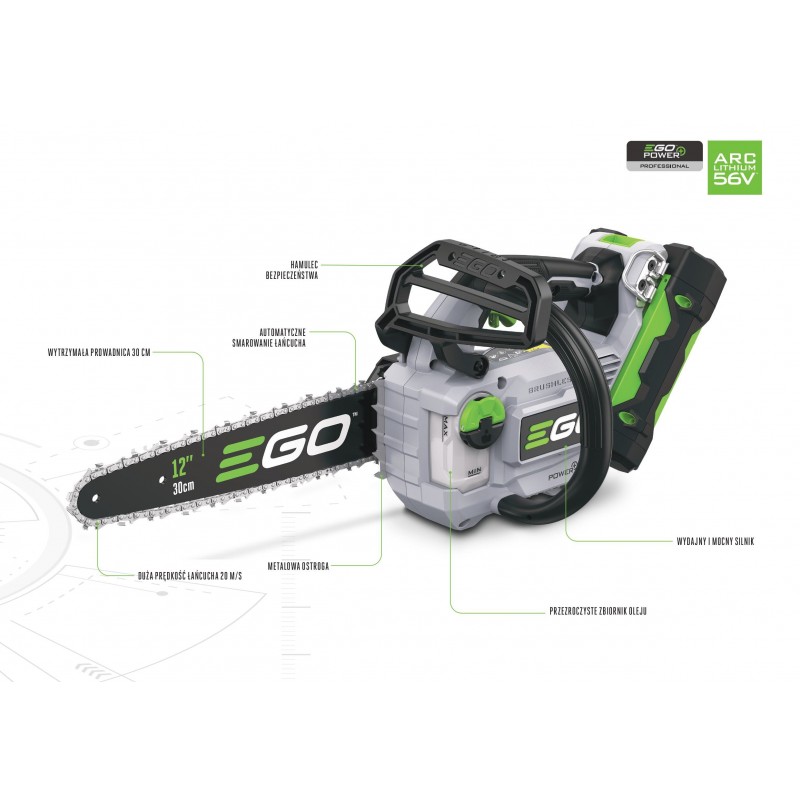 Pilarka akumulatorowa EGO CS1200E- 30 cm