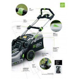 Kosiarka akumulatorowa EGO LM1900E-SP z napędem i akumulatorem 5Ah