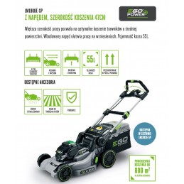 Kosiarka akumulatorowa EGO LM1900E-SP z napędem i akumulatorem 5Ah